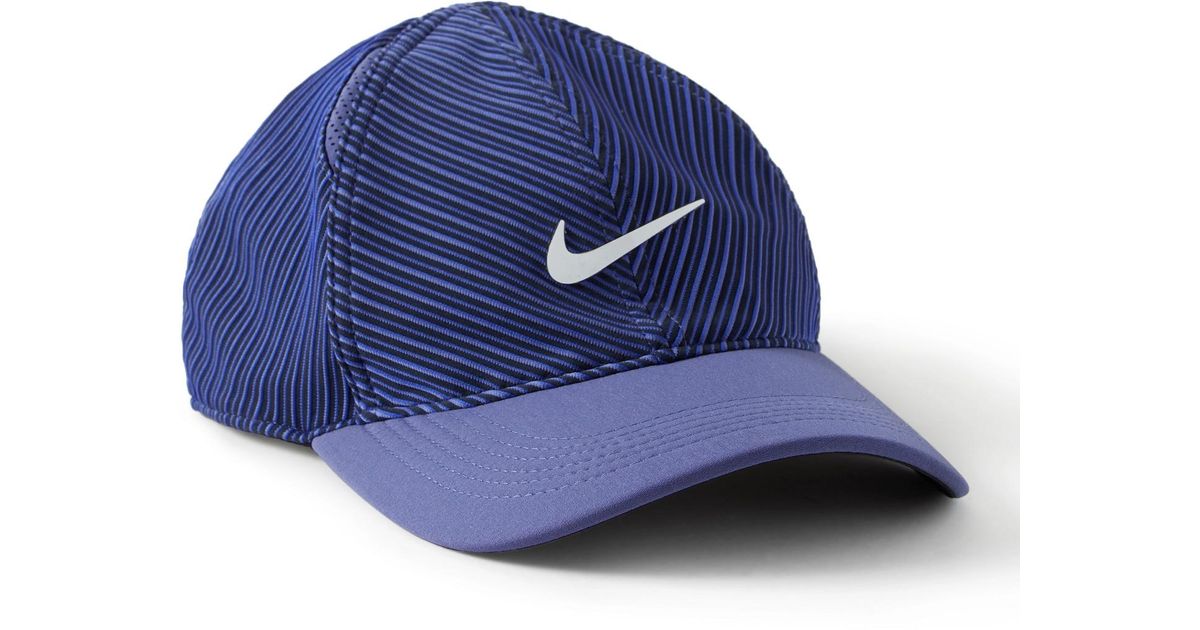 Nike Nikecourt Aerobill Logo-print Striped Dri-fit Tennis Cap in Purple for  Men - Lyst