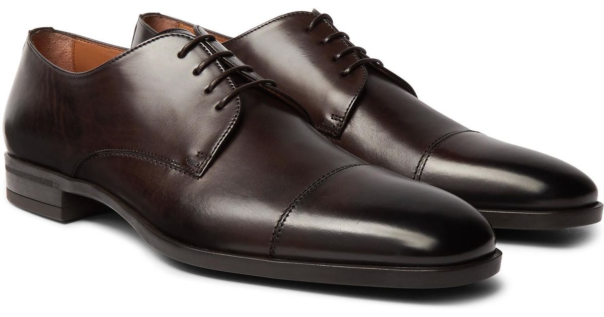 Havn Donation generelt BOSS by HUGO BOSS Kensington Leather Derby Shoes in Brown for Men | Lyst