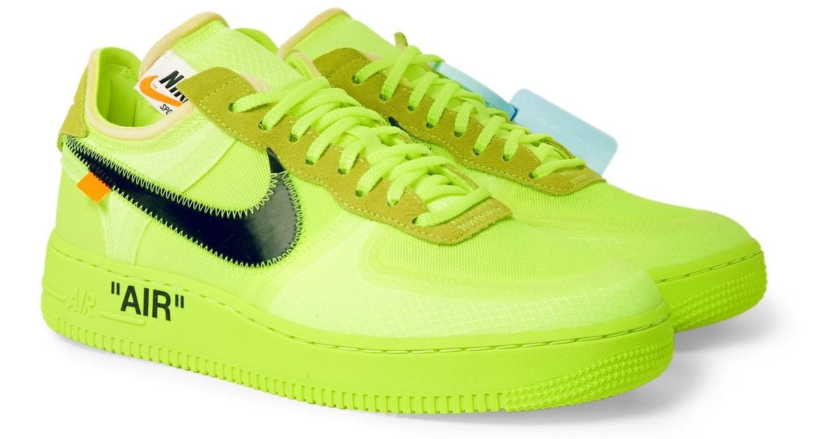 air force off white green