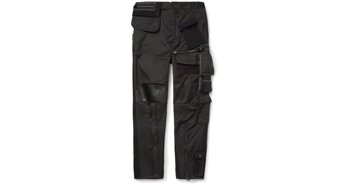 satin cargo pants mens