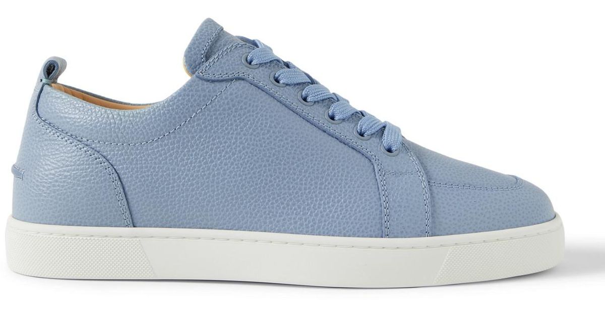 Christian Louboutin Rantulow Full-grain Leather Sneakers in Blue for ...
