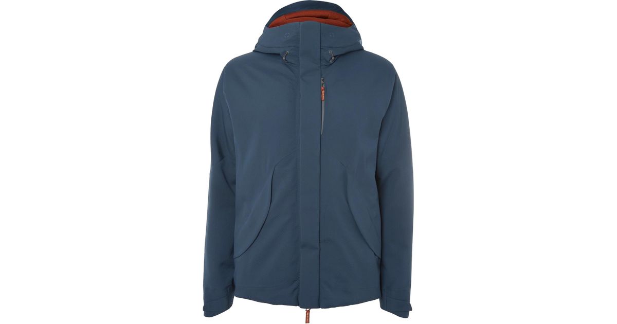Loro Piana Storm System Shell Hooded Down Ski Jacket in Blue for Men | Lyst