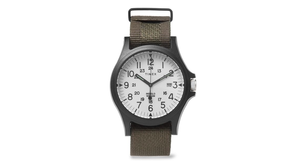 timex acadia resin and grosgrain watch