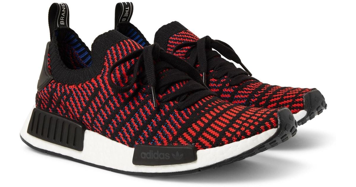 nmd_r1 stlt primeknit shoes red