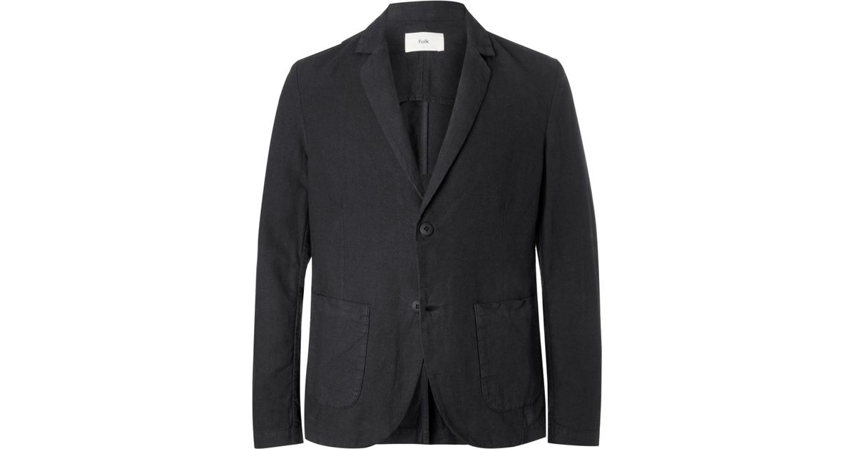 black unstructured blazer