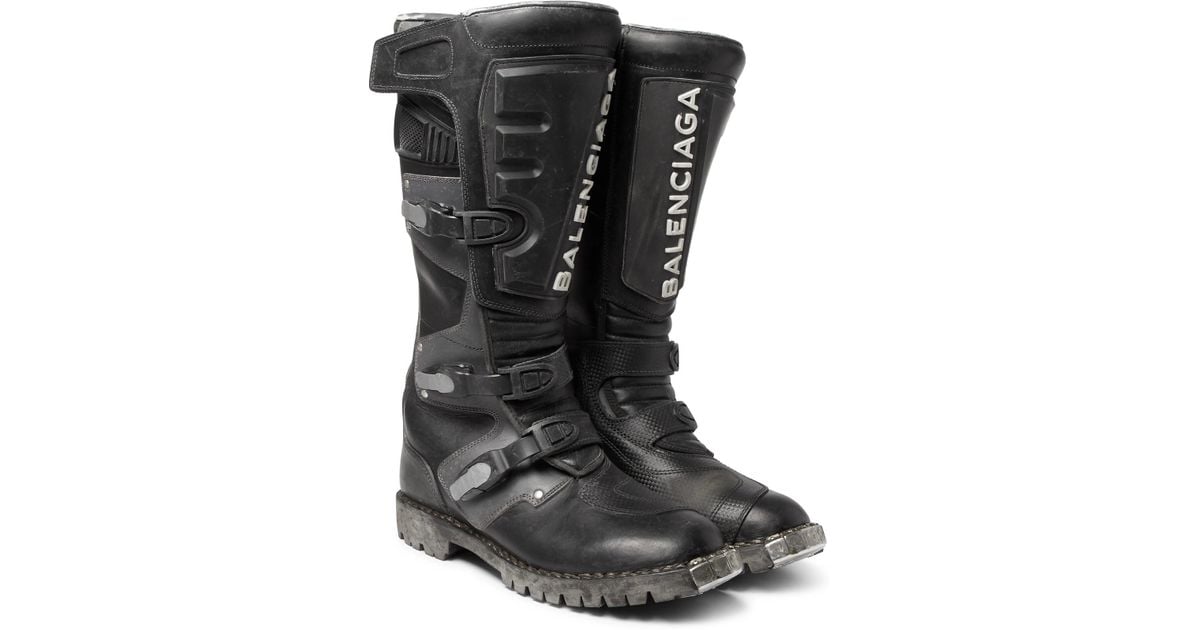 balenciaga biker boots