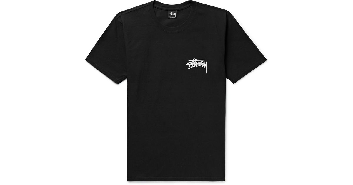 Stussy Read Em 'n' Weep Printed Cotton-jersey T-shirt in Black for Men ...
