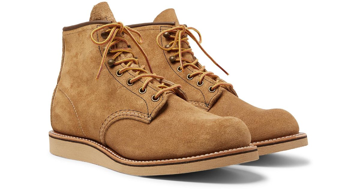 red wing tan boots