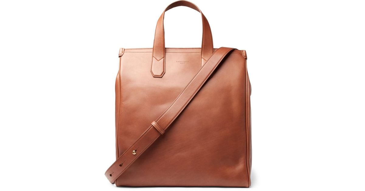 Dunhill Duke Leather Tote Bag in Tan (Brown) for Men | Lyst