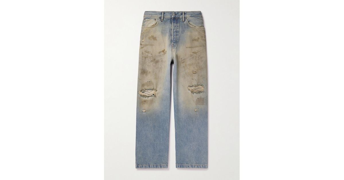 Acne Studios 1989 Penicillin Straight-leg Distressed Jeans Acne Studios 1989 Penicillin Straight-leg Distressed Jeans