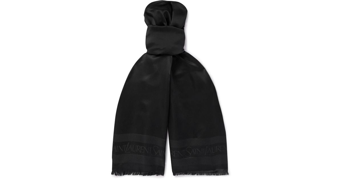 Saint Laurent - Man - Black - Scarf