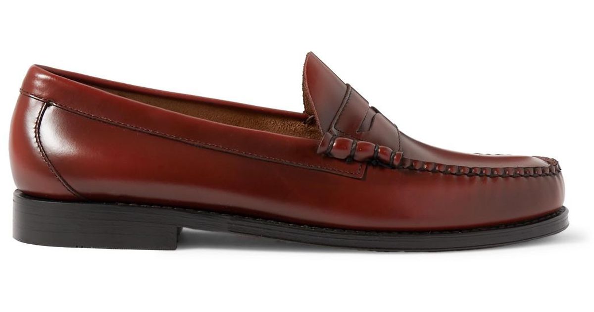G.H. Bass & Co. Weejuns Heritage Larson Leather Penny Loafers in Brown
