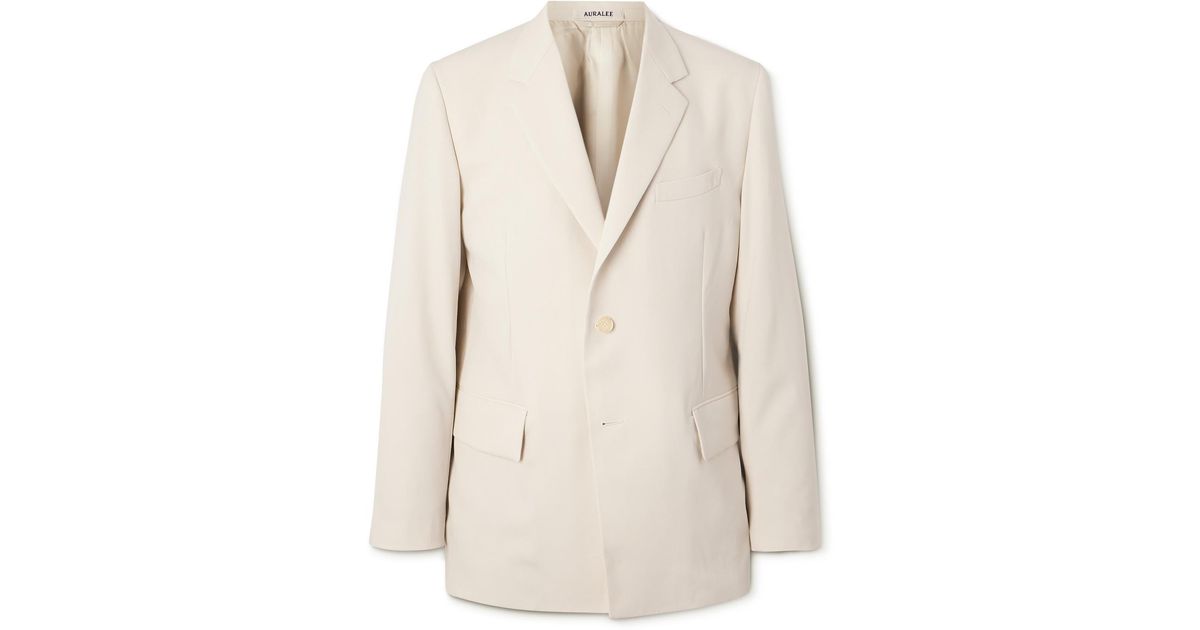 AURALEE Wool Suit Jacket In Natural For Men | Lyst