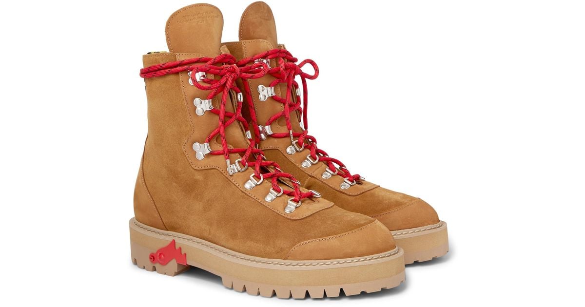 Off white top hiker boots
