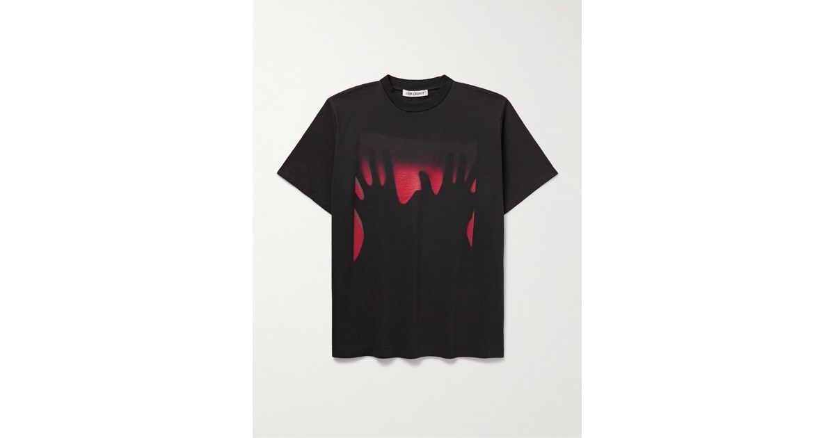 OUR LEGACY◆Red Taste Of HandsTシャツ Our Legacy - Box T-Shirt Red Taste Of Hands Print