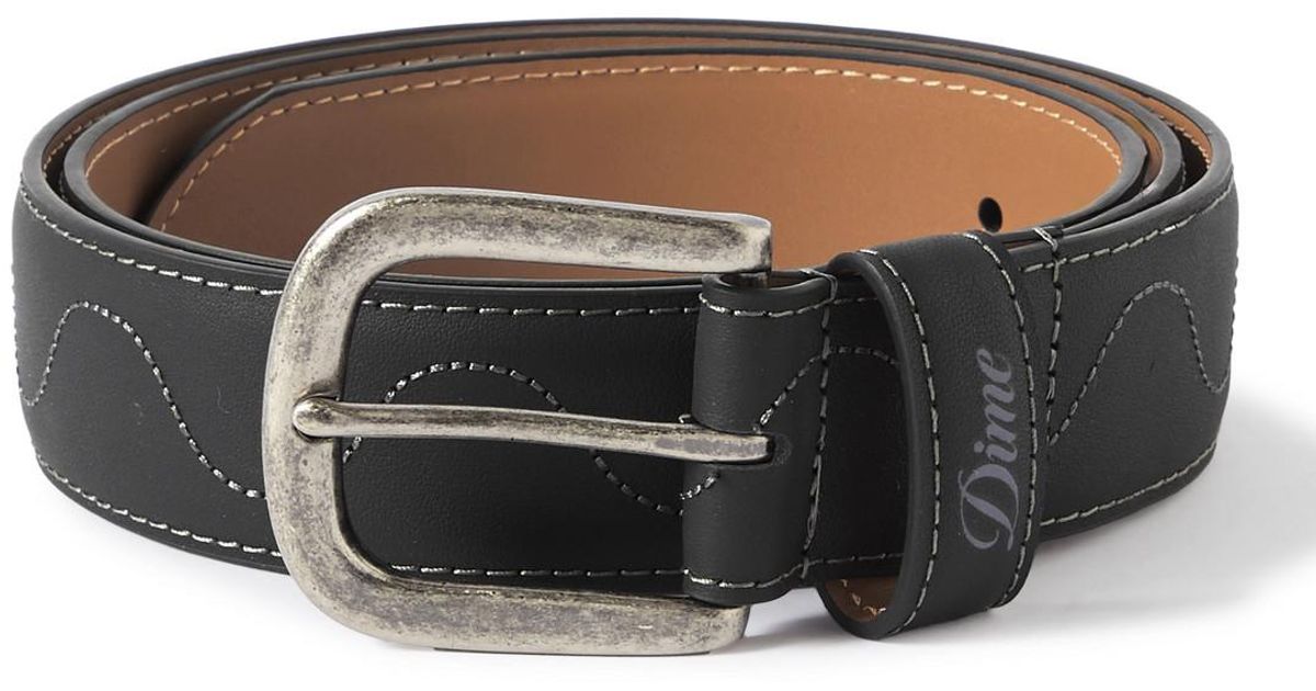 Dime ベルト DESERT LEATHER BELT Black- dime ベルト XL DESERT