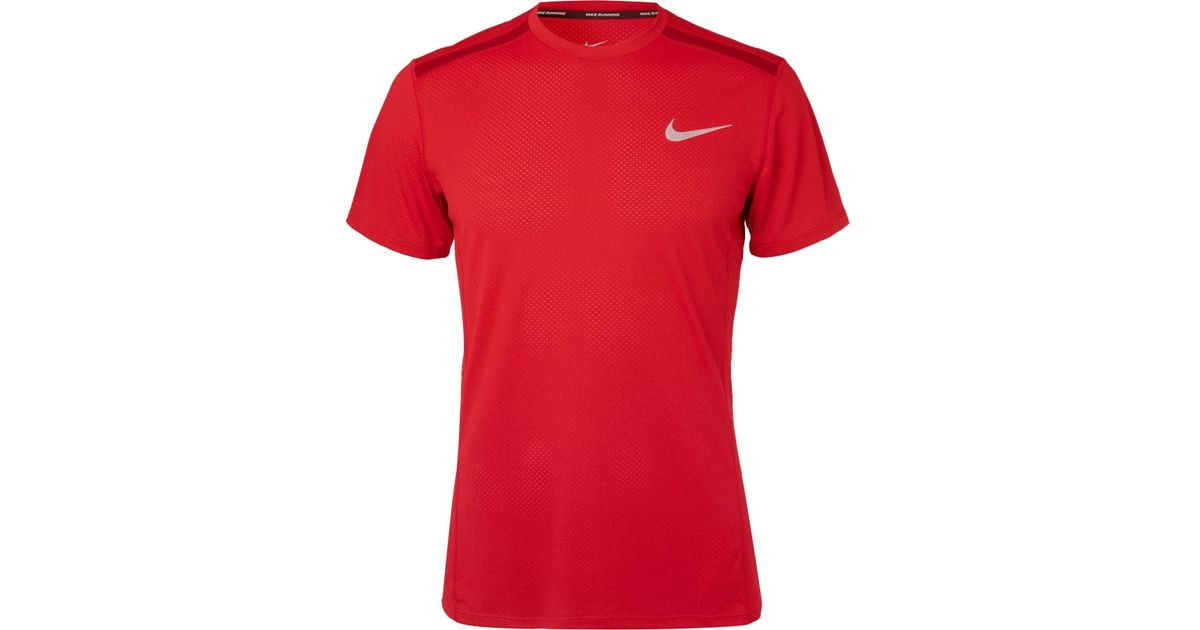 nike red miler t shirt