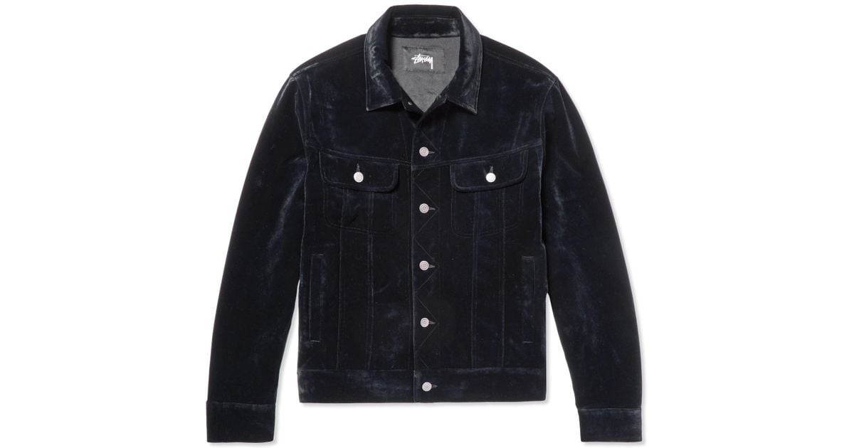 velvet trucker jacket