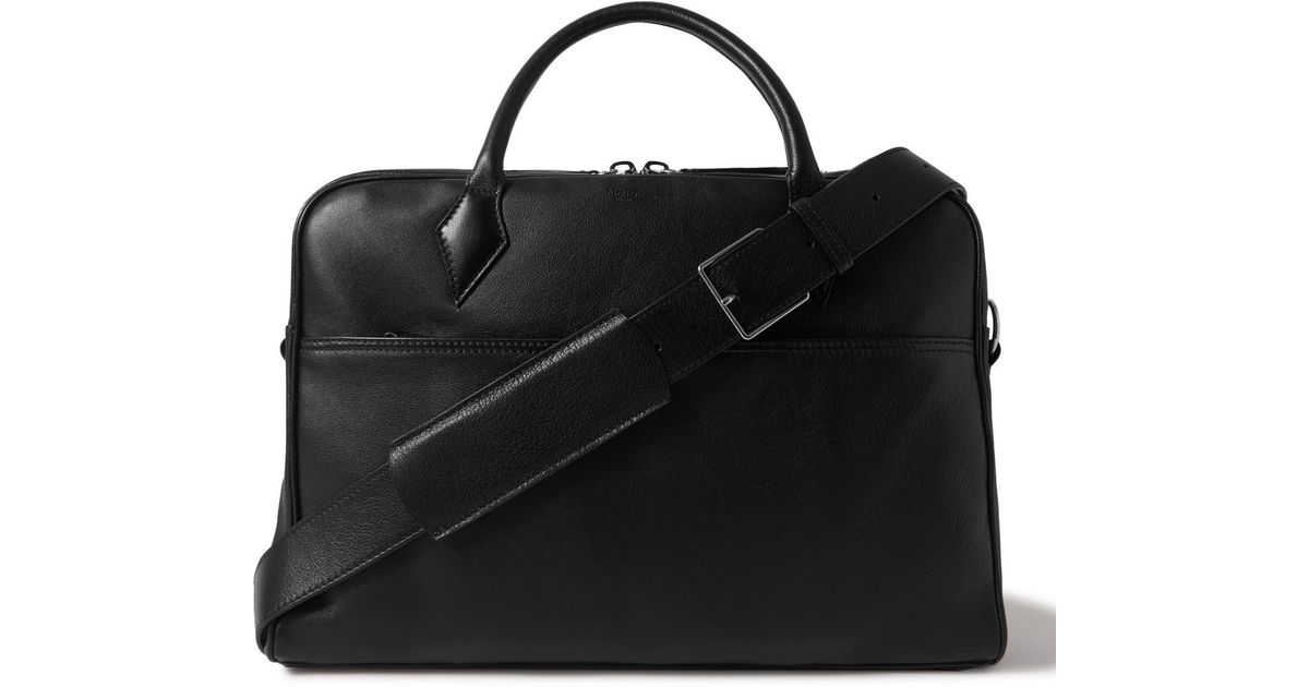 Metier Closer All Day Full-grain Leather Briefcase in Black for Men | Lyst