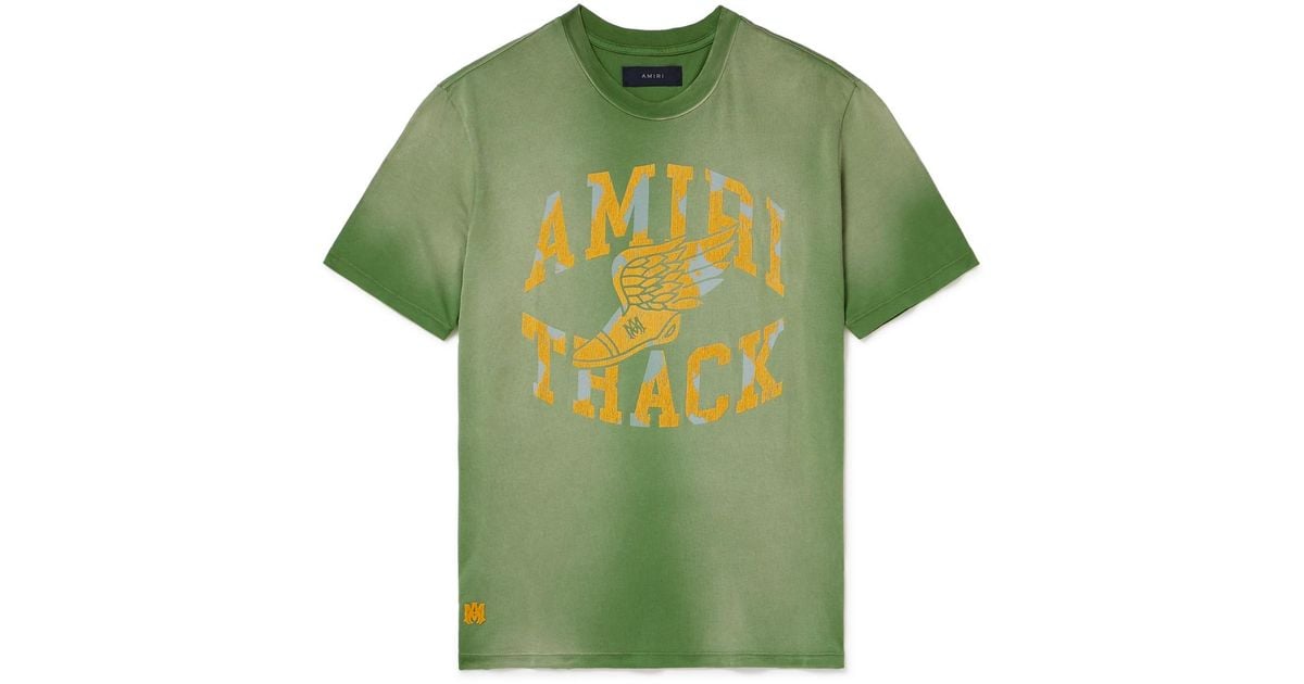 Amiri Track Tee in Green for Men Lyst