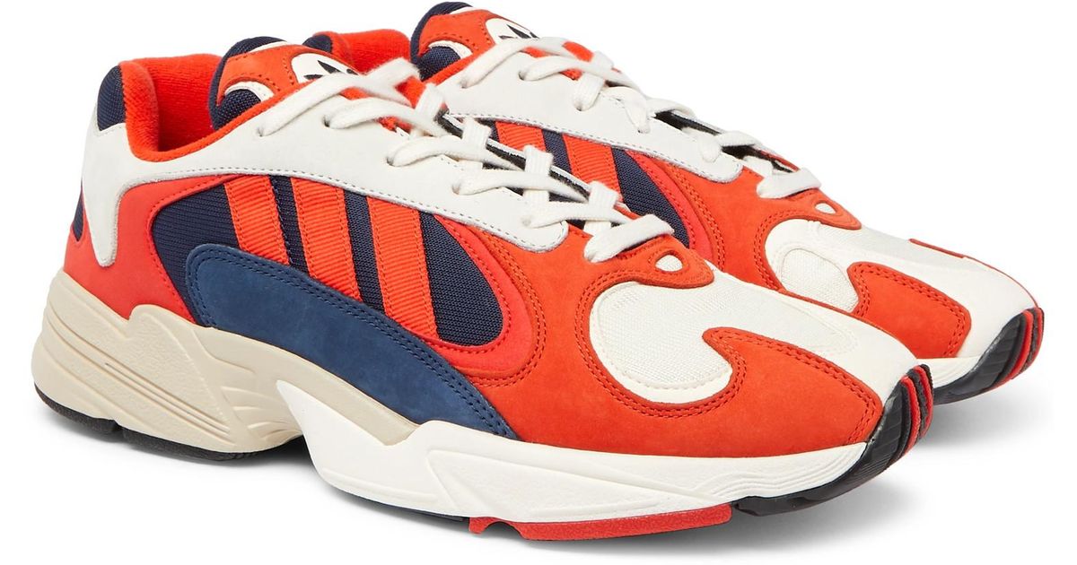 adidas originals red suede yung 1 trainers