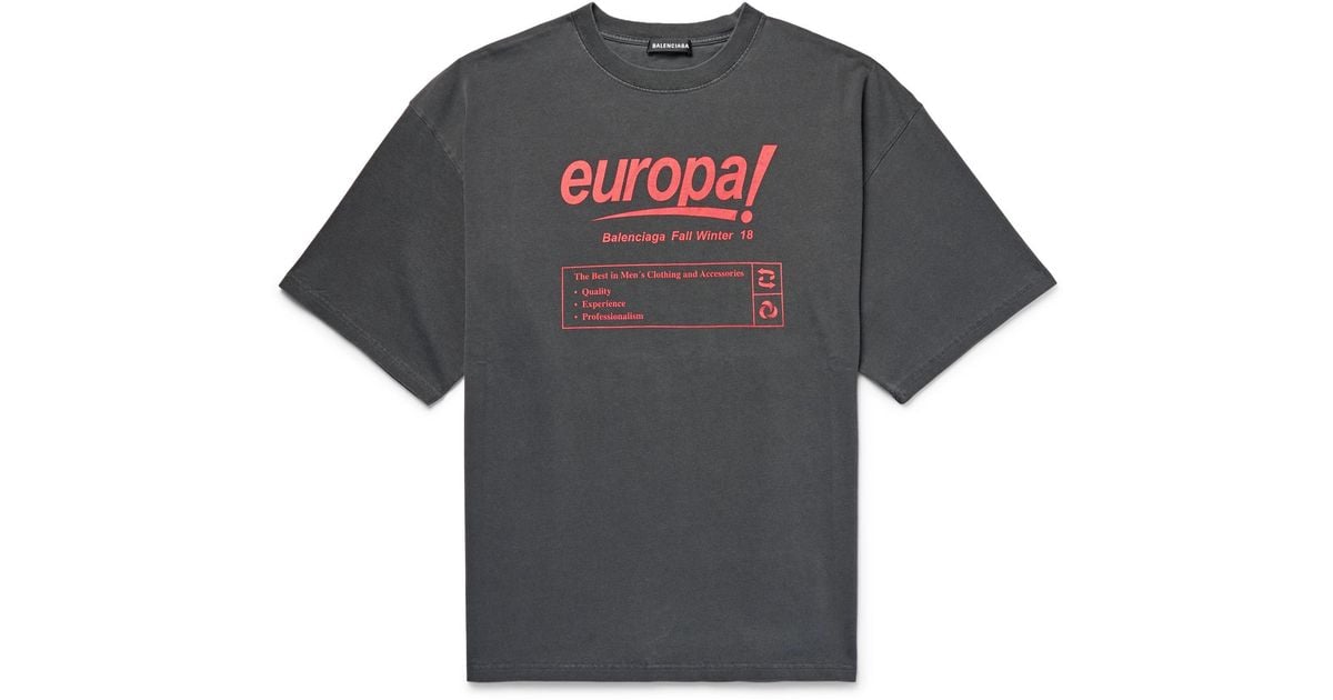 balenciaga europa t shirt