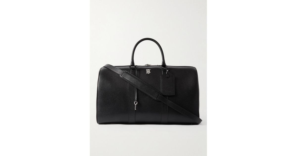 BURBERRY Boston Full-Grain Leather Duffle Bag for Men