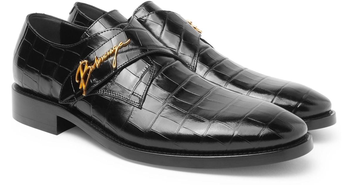 croc leather shoes