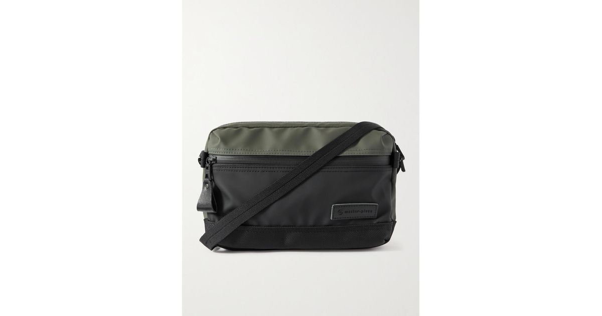 masterpiece Slick Canvas And Leathertrimmed Cordura Messenger Bag in Grey for Men Lyst Australia