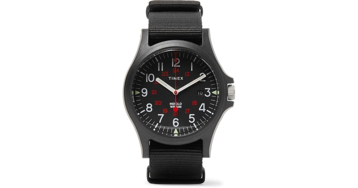timex acadia resin and grosgrain watch