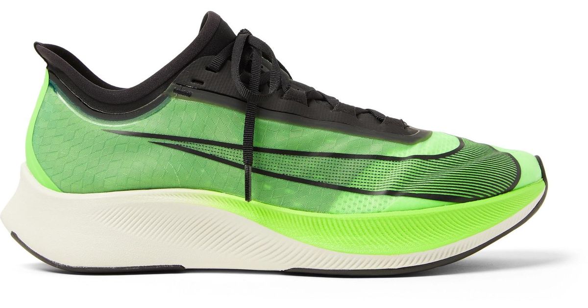 Nike Zoom Fly 3 Running Shoe in Green for Men - Save 60% - Lyst