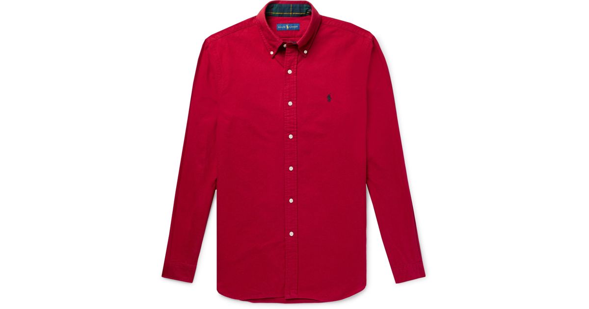 ralph lauren brushed cotton shirt