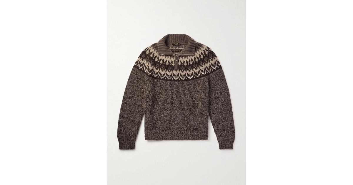 loro-piana-Brown-Fair-Isle-