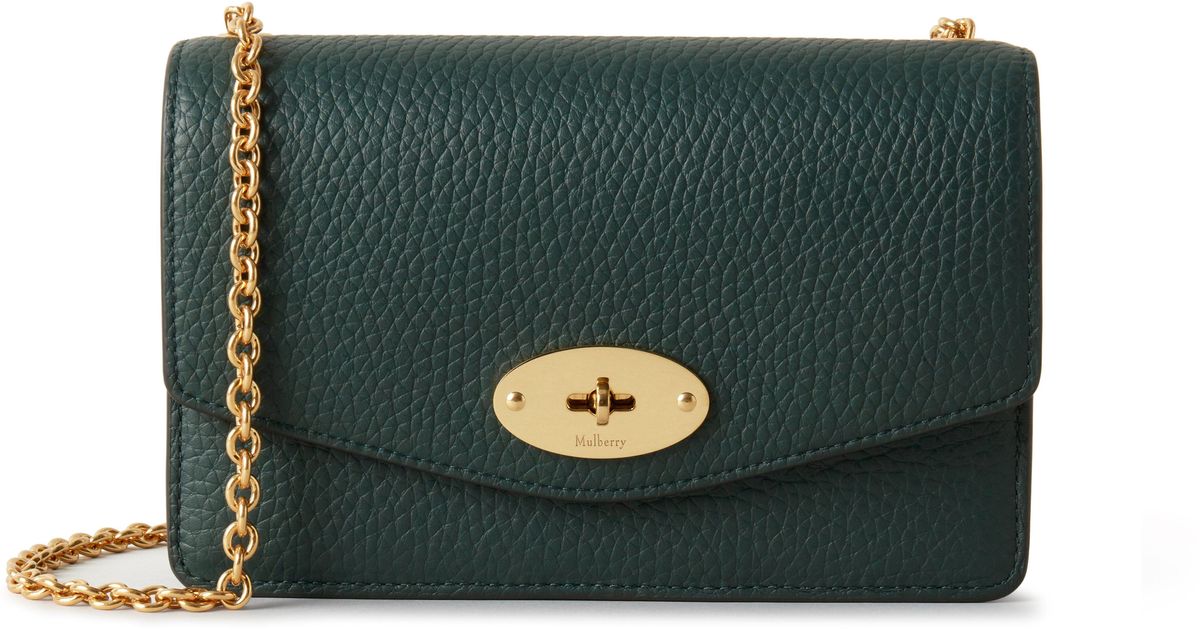 Mulberry Small Darley In Green Heavy Grain Lyst