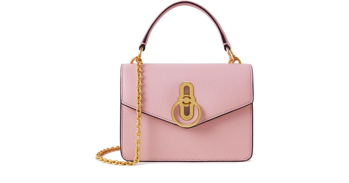 Mulberry Small Amberley Crossbody In Powder Pink Small Classic Grain ...
