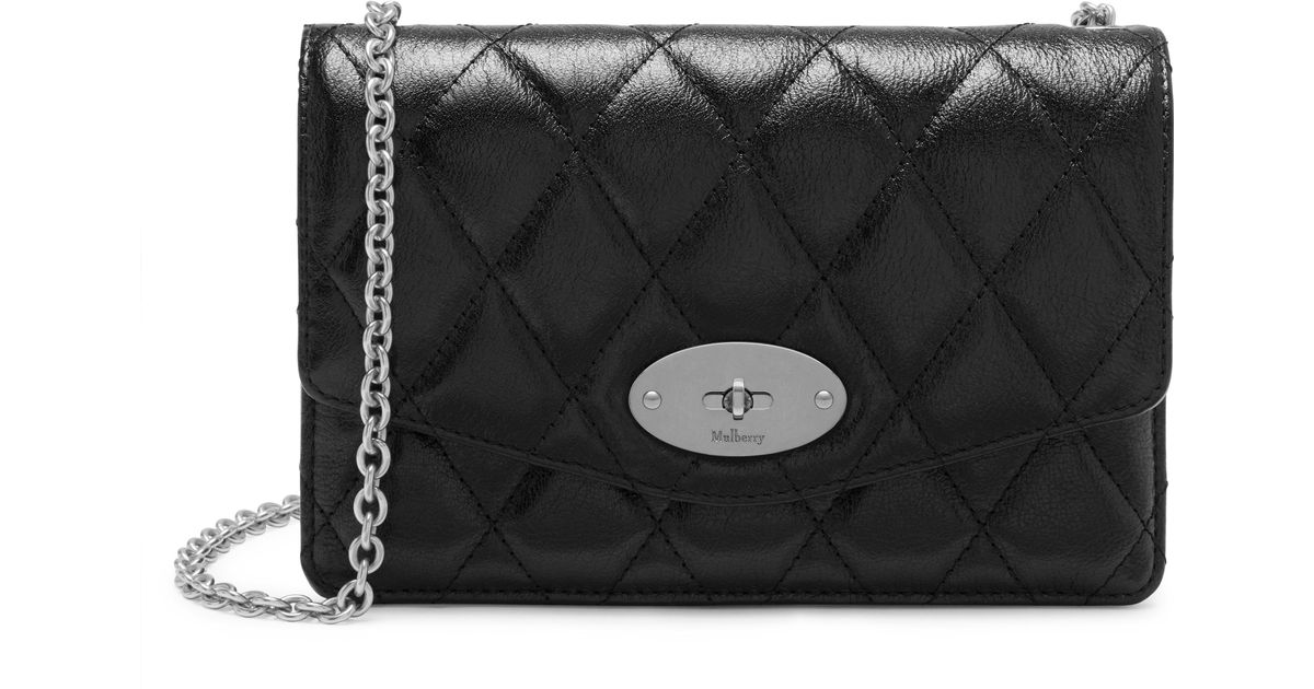 Mulberry Leather Small Darley In Black 