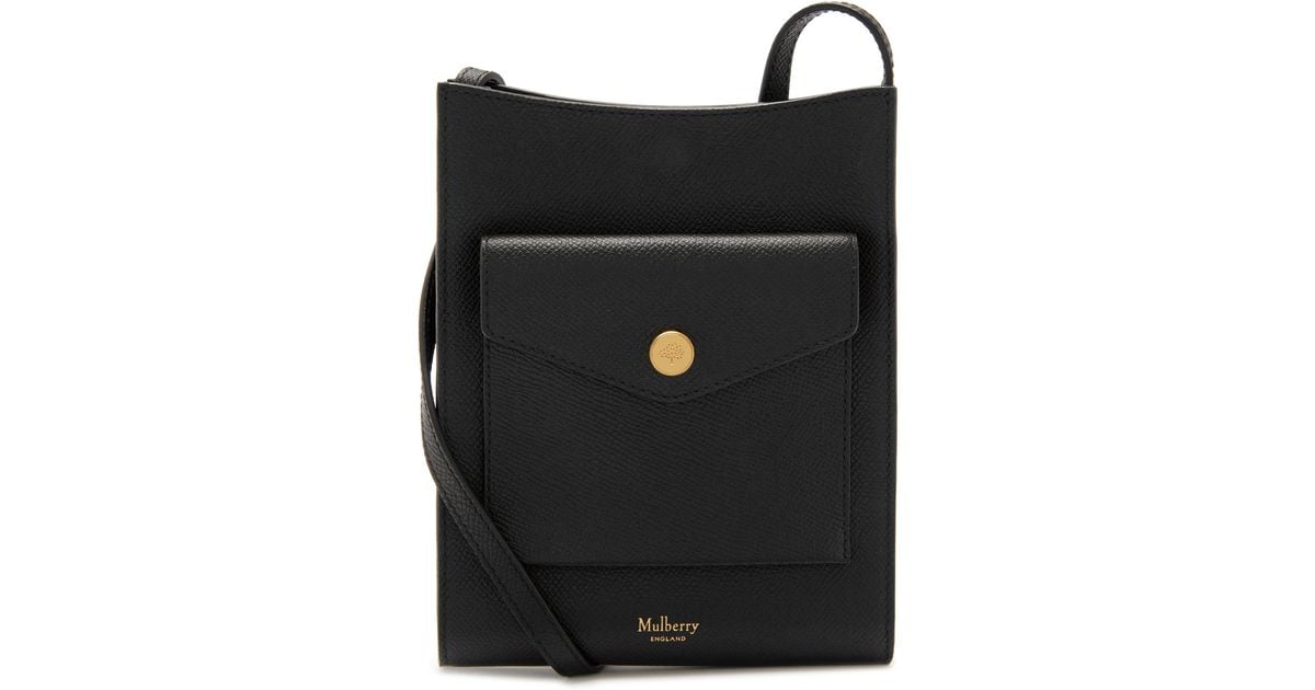 mulberry plaque phone pouch