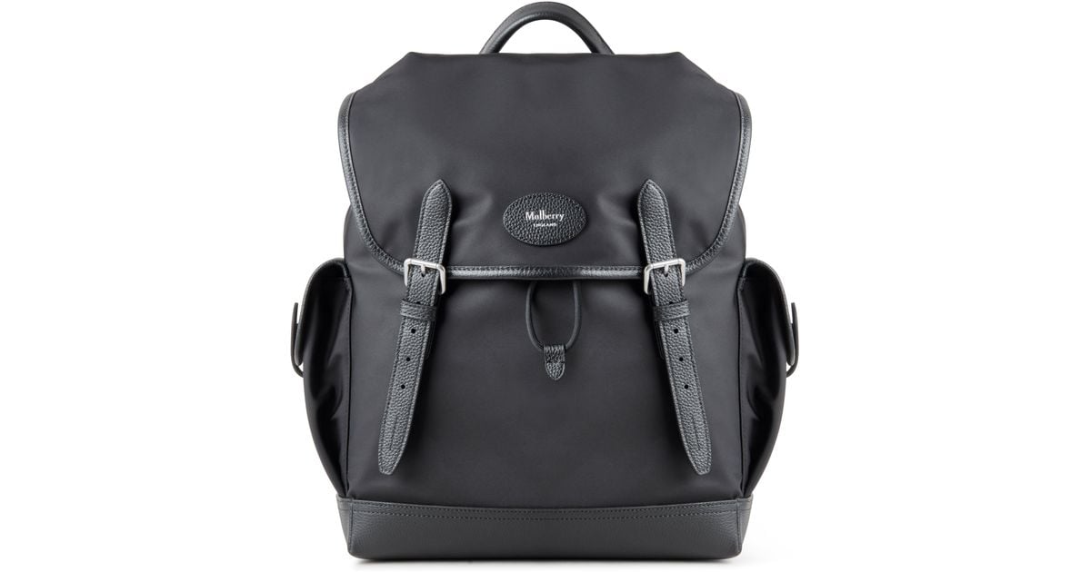 Mulberry top black backpack