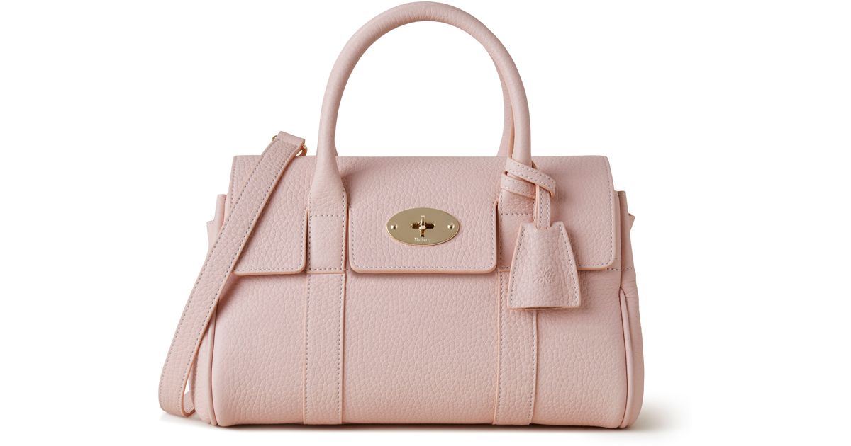 Mulberry Soft Small Bayswater In Icy Pink Heavy Grain | Lyst