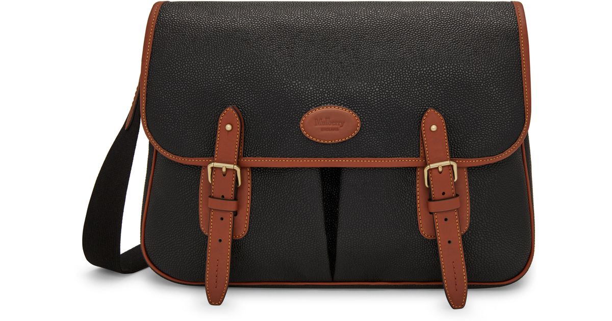 Mulberry Canvas Heritage Messenger in Black for Men - Lyst