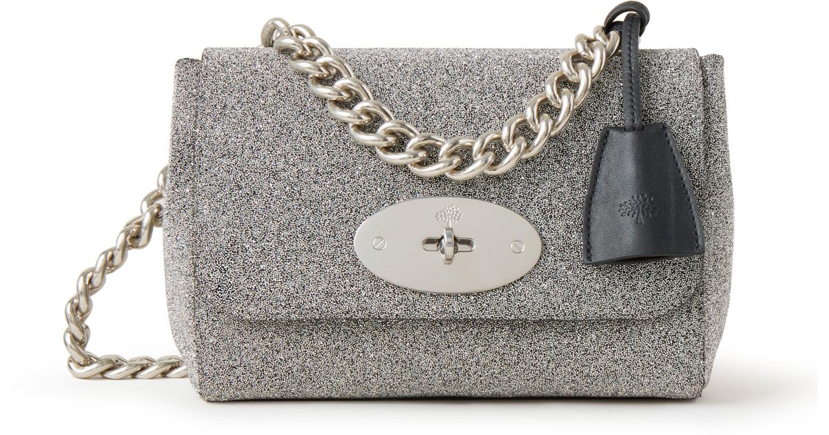 Mulberry Top Handle Lily in Gray Lyst