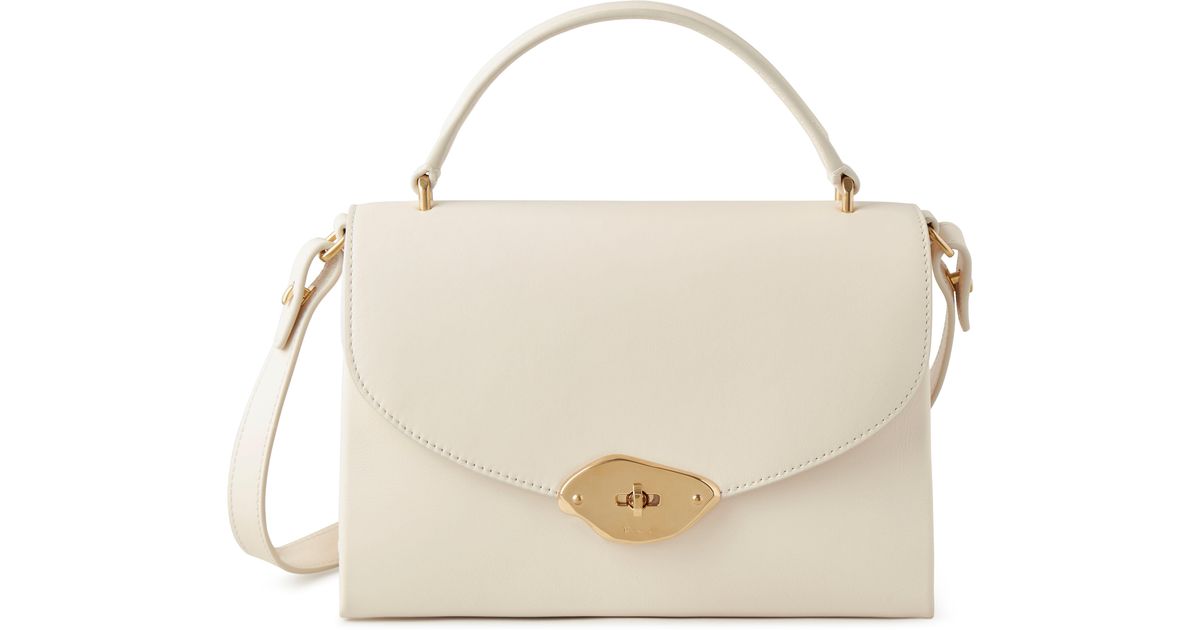 Mulberry Lana Top Handle in Natural | Lyst UK