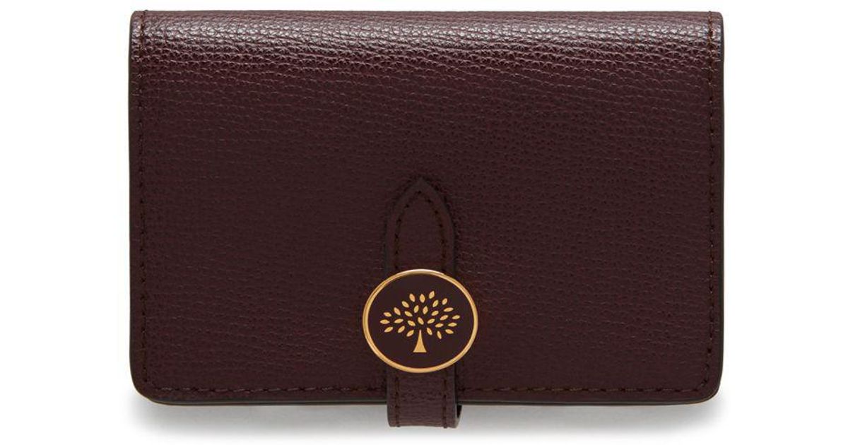 Mulberry oxblood best sale card holder