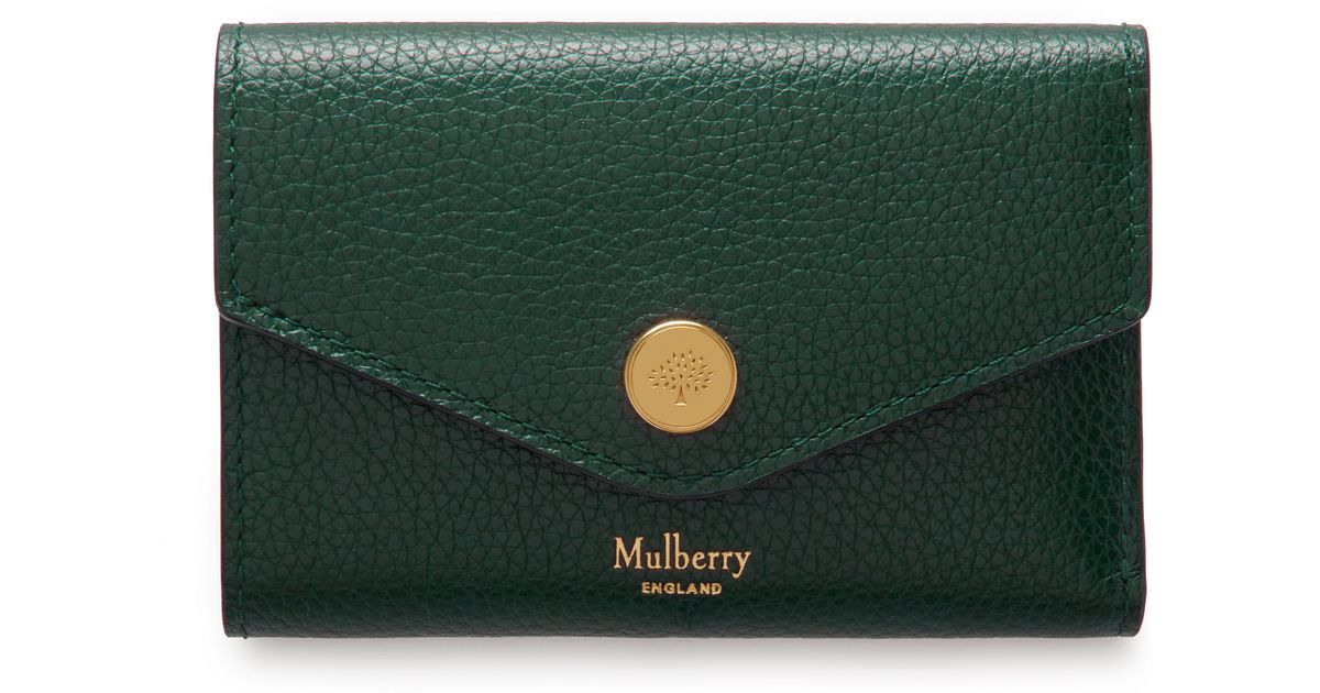 small green wallet