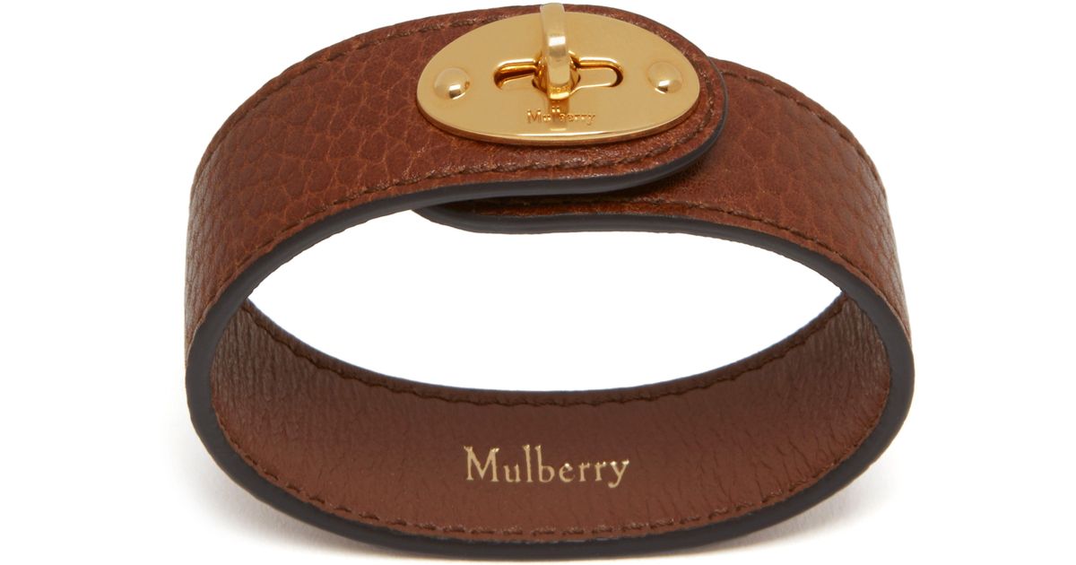 mulberry bayswater leather bracelet