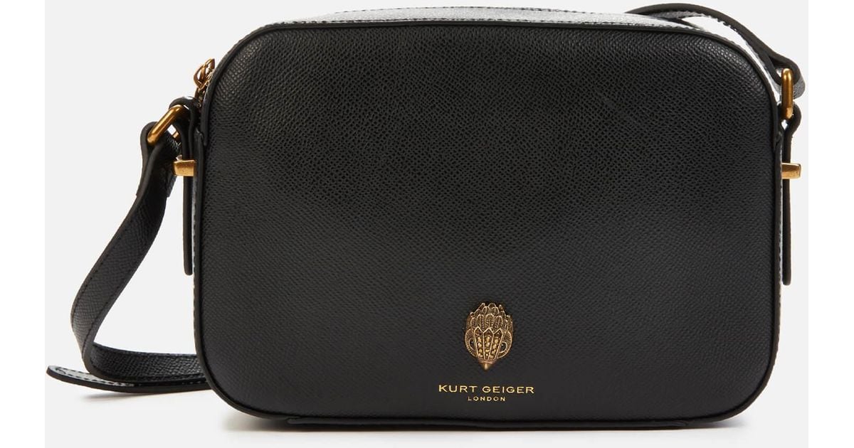 Kurt Geiger Leather London Richmond Cross Body Bag in Black Lyst