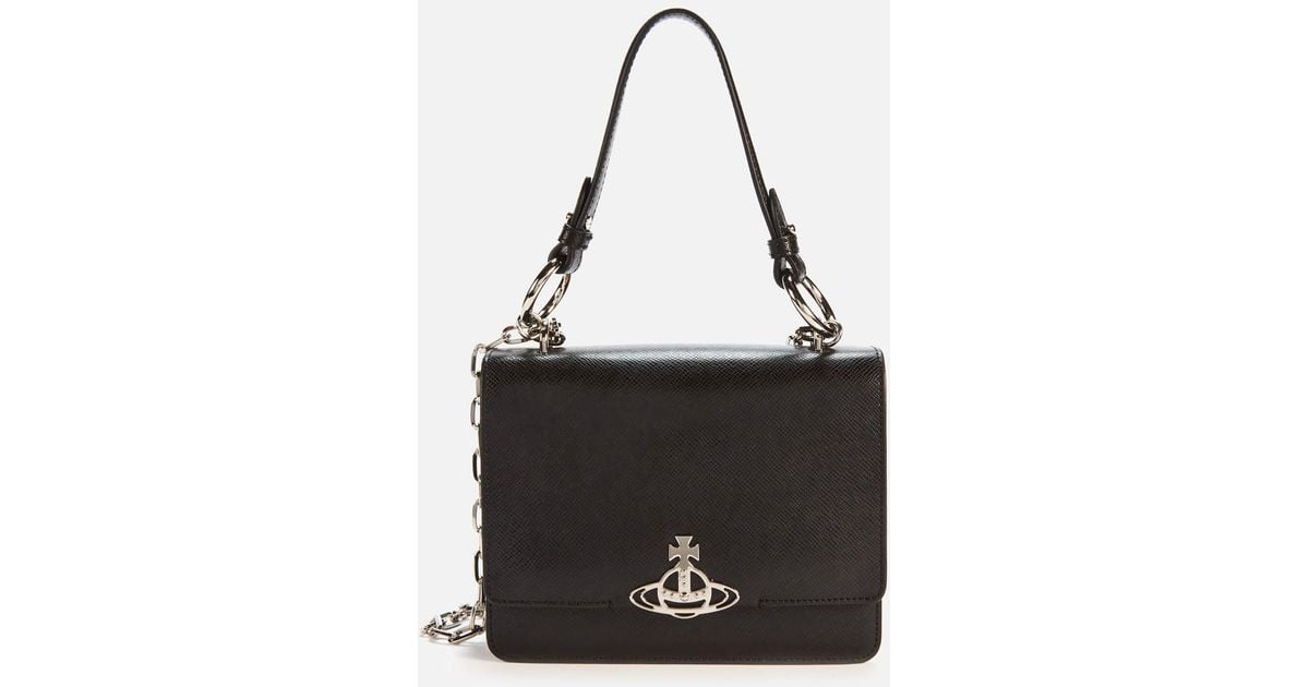 Vivienne Westwood Debbie Medium Bag With Flap in Black Lyst