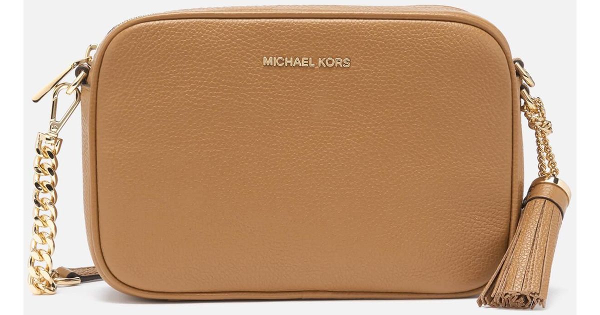 Michael Kors Leather Jet Set Medium Camera Bag Lyst
