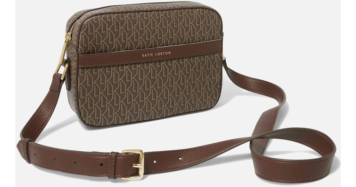 Katie Loxton Signature Faux Leather Crossbody Bag in Brown Lyst