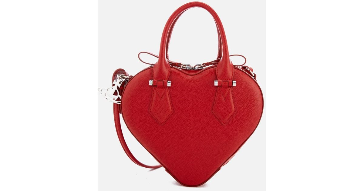 Vivienne Westwood Johanna Heart Crossbody Bag in Red